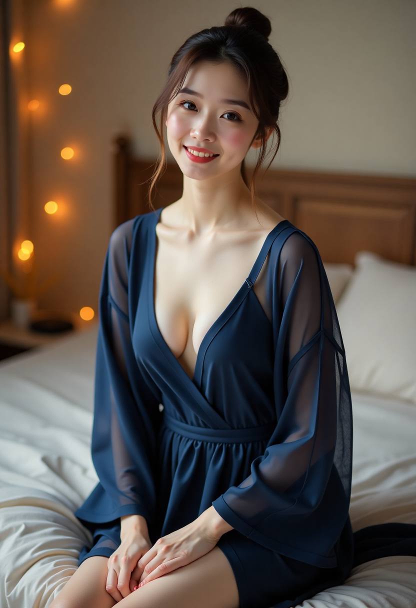 夜色回廊竖版海报,女主站在旧城拱廊下